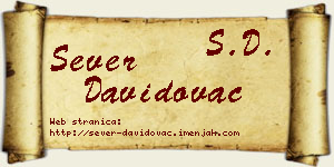 Sever Davidovac vizit kartica